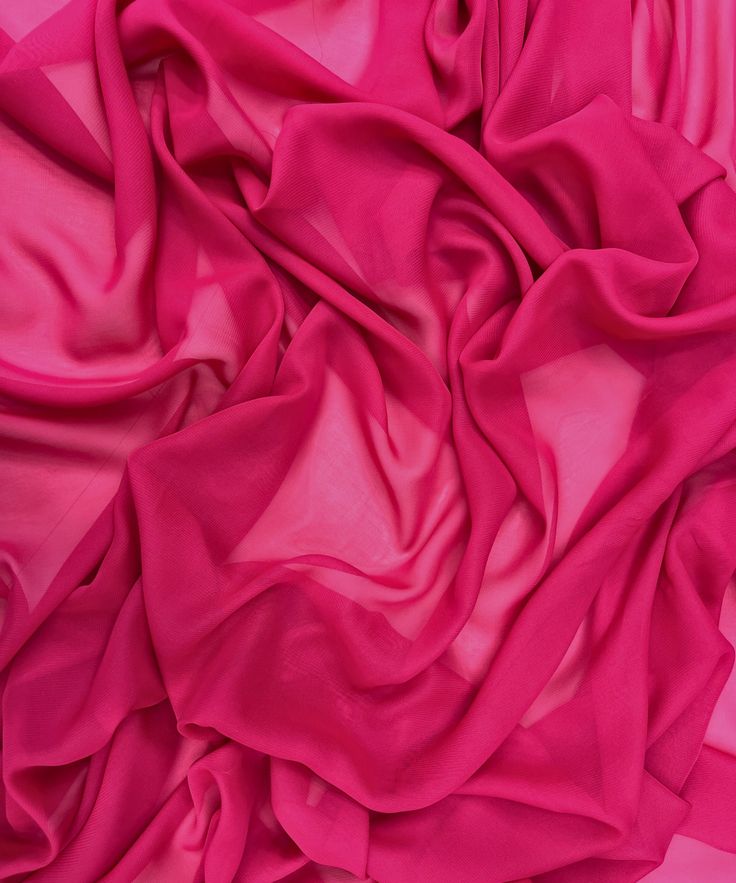 HOT PINK CHIFFON SCARF