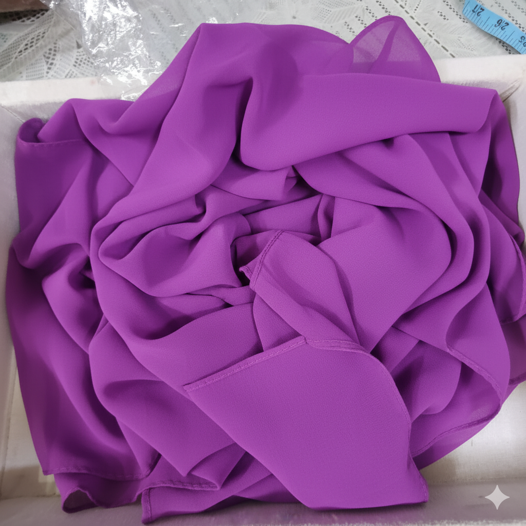 PURPLE GEORGETTE HIJAB