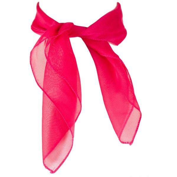 HOT PINK CHIFFON SCARF