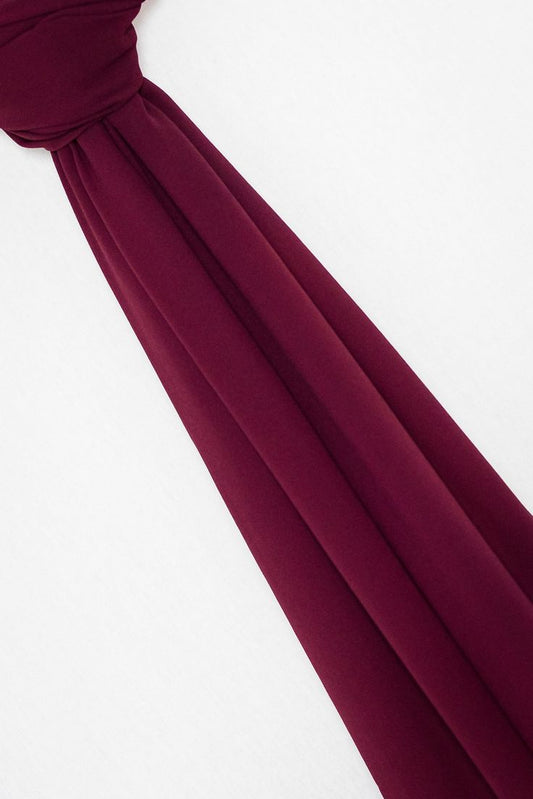MEHROON CHIFFON SCARF