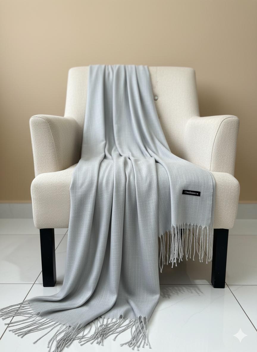 Luxurious Cashmere-Blend Shawl-Style Scarves