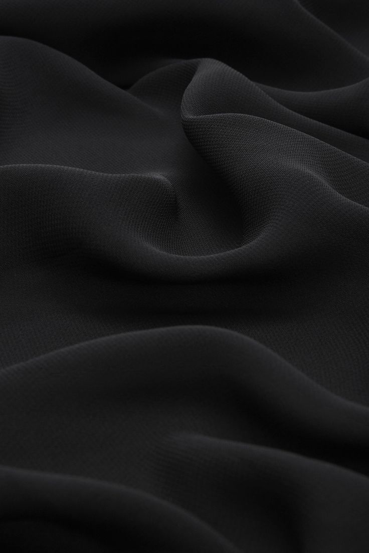 BLACK CHIFFON SCARF