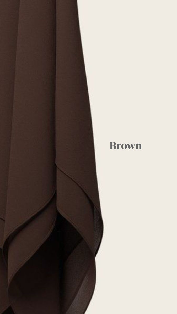 BROWN  GEORGETTE HIJAB