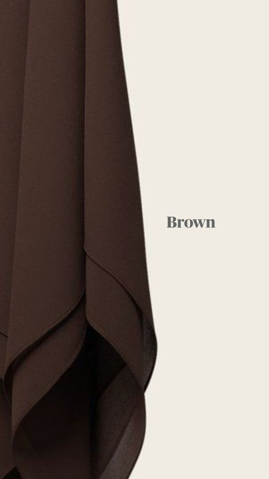 BROWN  GEORGETTE HIJAB