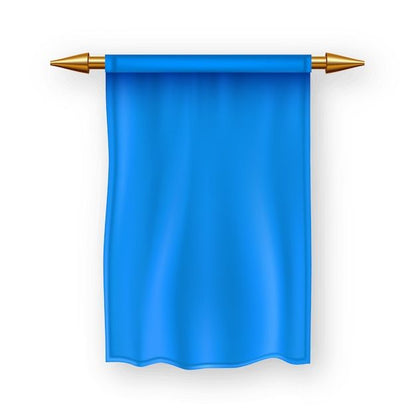 BLUE CHIFFON SCARF