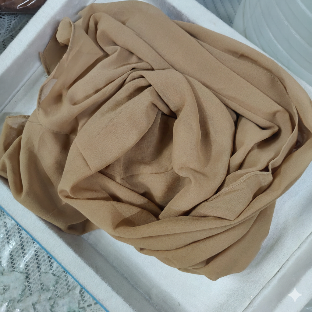 PALE GOLD GEORGETTE HIJAB