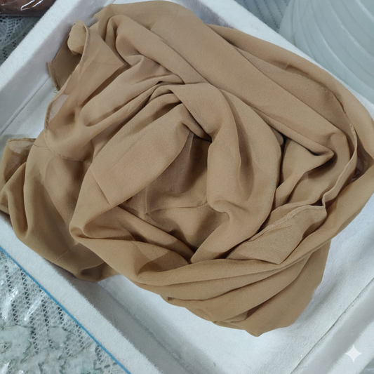 PALE GOLD GEORGETTE HIJAB