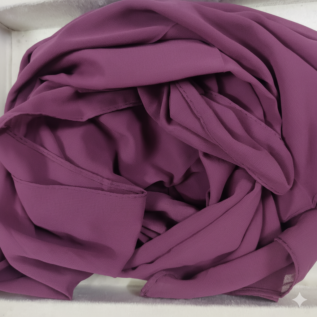 PURPLE GEORGETTE HIJAB