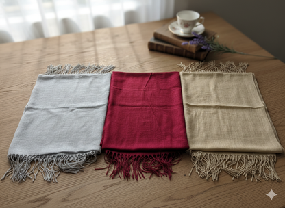 Luxurious Cashmere-Blend Shawl-Style Scarves
