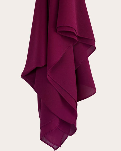 MEHROON CHIFFON SCARF