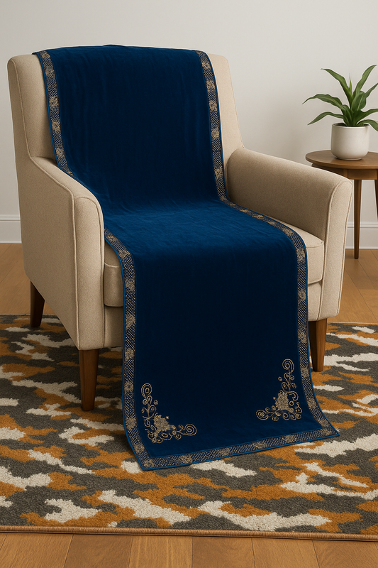 Zinc Embellished Velvet Wrap