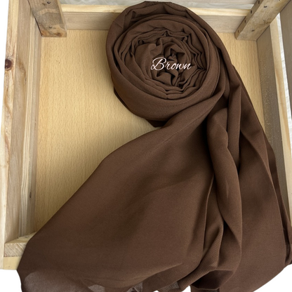 BROWN  GEORGETTE HIJAB