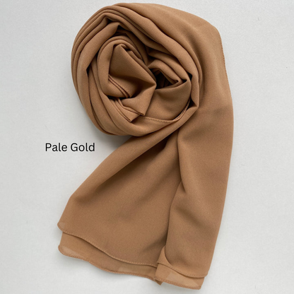 PALE GOLD GEORGETTE HIJAB