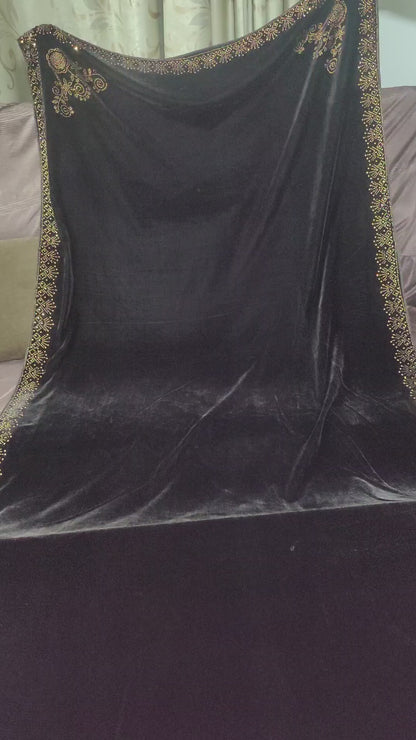 Embellished Velvet Shawls