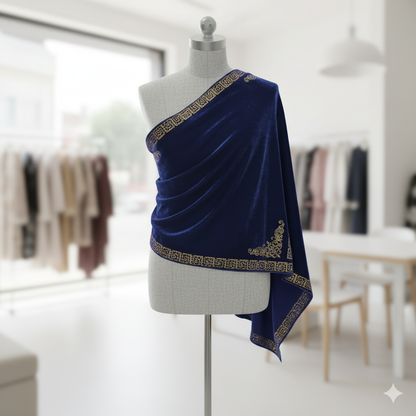 Embellished Velvet Shawls